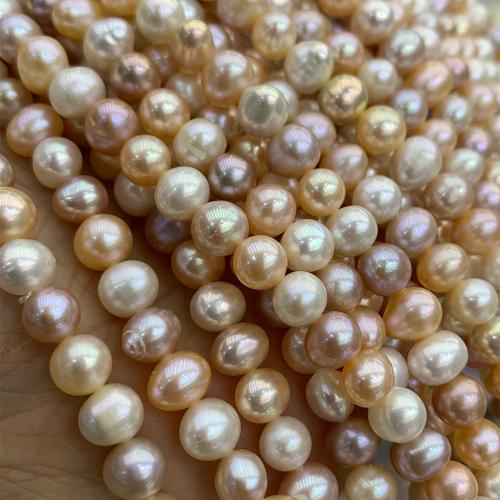 Cultured Potato Freshwater Pearl Beads, DIY, mixed colors, 7-8MM, Sold Per 37 cm Strand
