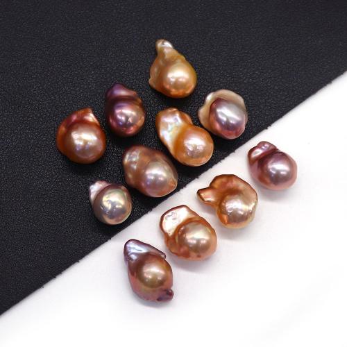 Cultured Baroque Freshwater Pearl Beads, DIY & no hole, purple, 12x15mm-16x23mm, Sold By PC
