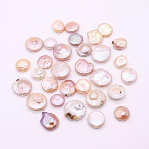 Cultured Button Freshwater Pearl Beads, DIY, multi-colored, 14mmx14mm-20x20mm, Sold By PC