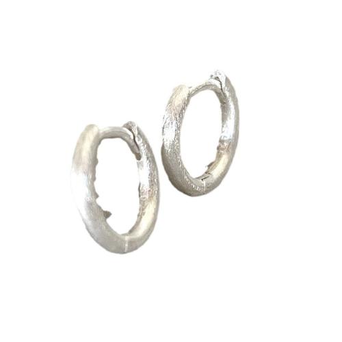 Brass Huggie Hoop Earring, plated, fashion jewelry, silver color, nickel, lead & cadmium free, 8mm, Sold By Pair