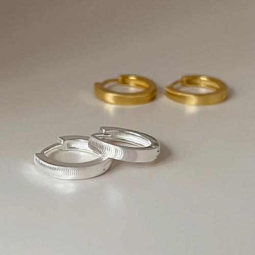Brass Huggie Hoop Earring, plated, fashion jewelry, more colors for choice, nickel, lead & cadmium free, 14.50x14.50mm, Sold By Pair