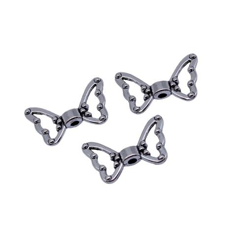 Bijoux de perles en alliage de Zinc , papillon, Placage, DIY & creux, 20PC/sac, Vendu par sac