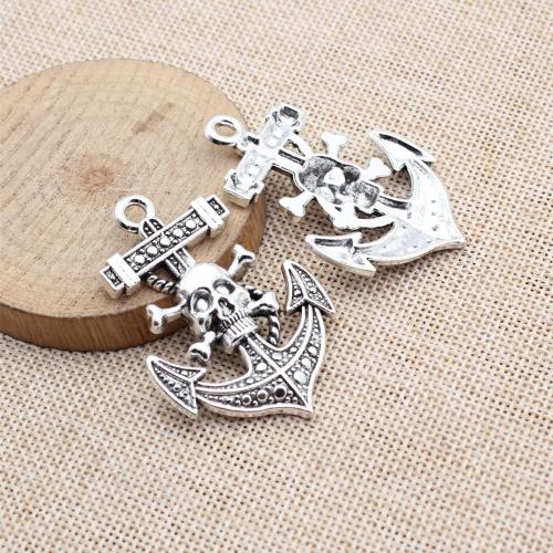 Tibetan Style Skull Pendants, plated, DIY, more colors for choice, Sold By PC