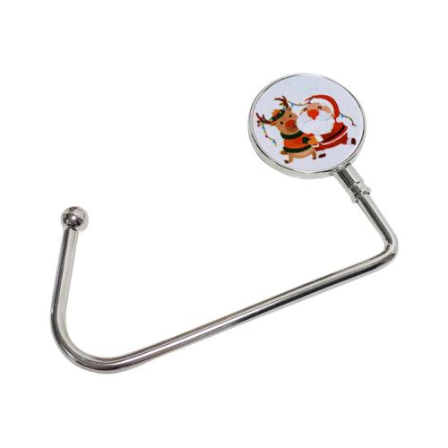 Foldable Handbag Bag Purse Table Hanger , Iron, Christmas Design & different designs for choice, 100x65mm, Sold By PC