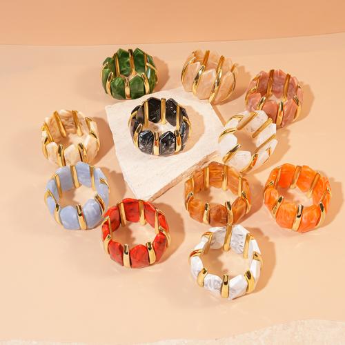 Acrylic Bangle, with Tibetan Style, gold color plated, fashion jewelry, more colors for choice, Sold By PC