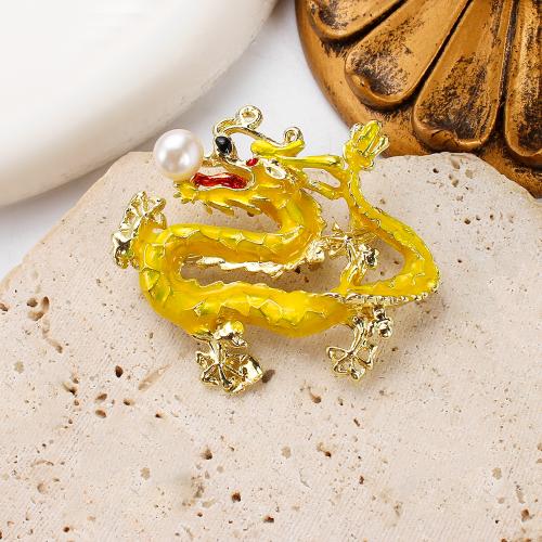 Freshwater Pearl Brooch, Tibetan Style, with Freshwater Pearl, gold color plated, fashion jewelry & enamel, more colors for choice, 47.11x10.46x41.59mm, Sold By PC