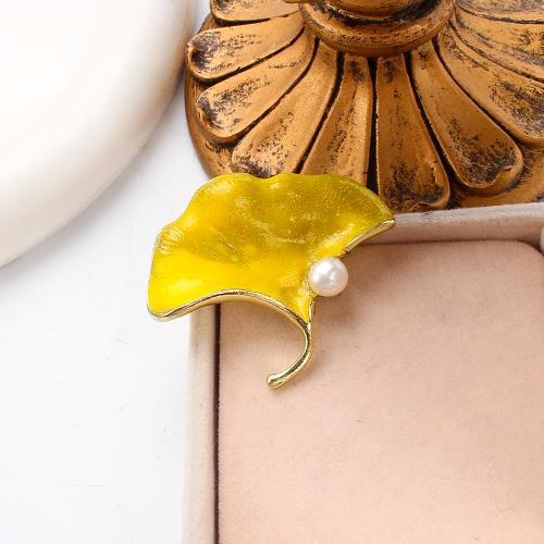 Freshwater Pearl Brooch, Tibetan Style, with Freshwater Pearl, gold color plated, fashion jewelry & enamel, more colors for choice, 44.64x8.48x37.87mm, Sold By PC