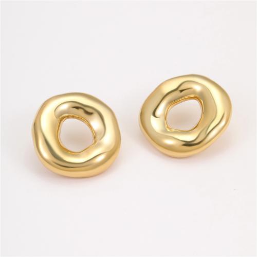 Pendientes de Acero Inoxidable, acero inoxidable 304, Esférico, chapado, Joyería & para mujer & hueco, más colores para la opción, Vendido por Par