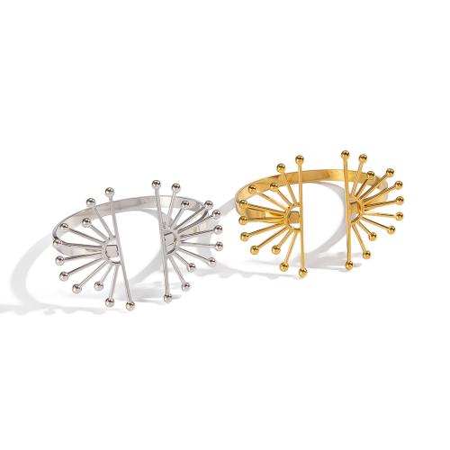 304 Stainless Steel Cuff Bangle, plated, fashion jewelry & for woman, more colors for choice, Sold By PC