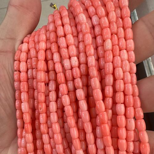Sea Bamboo Coral Beads, DIY, more colors for choice, 4.10x5.80mm, Sold Per 38 cm Strand