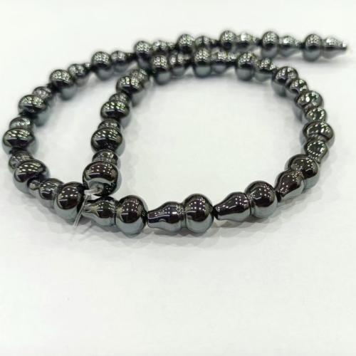 Non Magnetic Hematite Beads, Calabash, fashion jewelry, black, 9x15mm, Sold Per 38 cm Strand