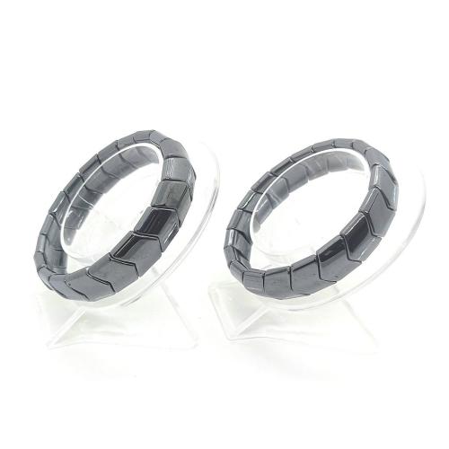 Non Magnetic Hematite Bracelet, fashion jewelry, black, 10x10mm, Length:20 cm, Sold By PC