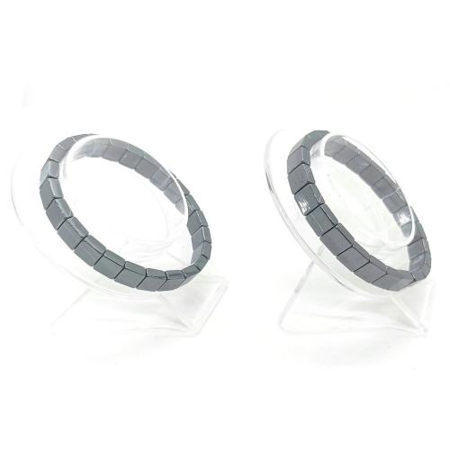 Non Magnetic Hematite Bracelet, fashion jewelry, black, 8x8mm, Length:20 cm, Sold By PC