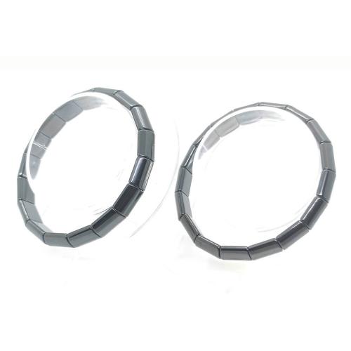 Non Magnetic Hematite Bracelet, fashion jewelry, black, 10x10mm, Length:20 cm, Sold By PC