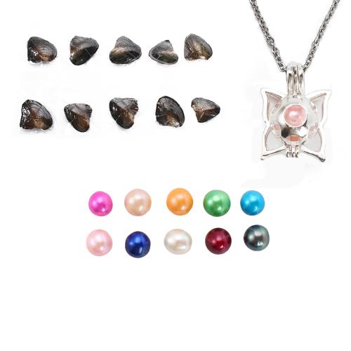 perle d'eau douce cultivée Harmony enceinte Collier à billes, avec alliage de zinc, bijoux de mode, plus de couleurs à choisir, 170x130x30mm, Longueur:45 cm, 10PC/lot, Vendu par lot