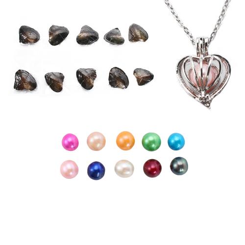 perle d'eau douce cultivée Harmony enceinte Collier à billes, avec alliage de zinc, bijoux de mode, plus de couleurs à choisir, 170x120x30mm, Longueur:45 cm, 10PC/lot, Vendu par lot