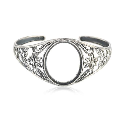 925 Sterling Silver Bezel Ring Base, vintage & DIY & different size for choice, US Ring Size:6-8, Sold By PC
