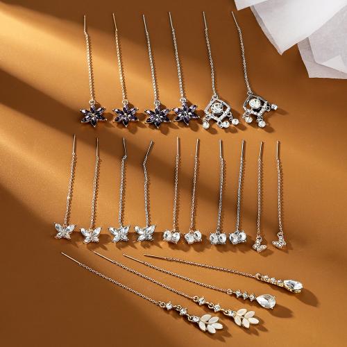 Tibetan Style Drop Earrings, different styles for choice & micro pave cubic zirconia & for woman, more colors for choice, Sold By Pair