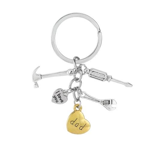 Bag Purse Charms Keyrings Keychains, Tibetan Style, plated, multifunctional & for man & two tone, Sold By PC