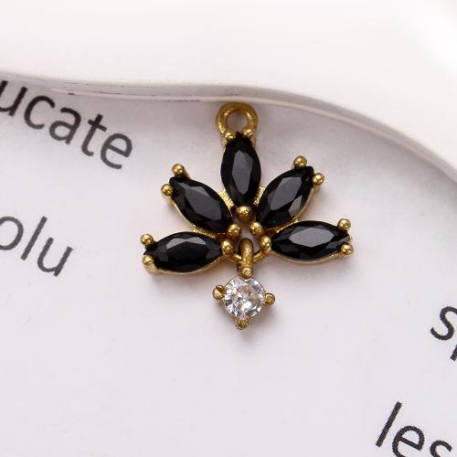 Rhinestone Brass Pendants, plated, DIY & with rhinestone, golden, nickel, lead & cadmium free, 15.69x3.75x17.17mm, Inner Diameter:Approx 5.09mm, Sold By PC
