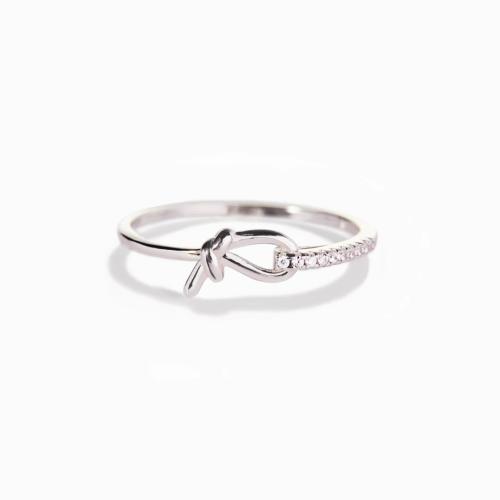 Brass Cuff Finger Ring, platinum plated, adjustable & different styles for choice & for woman & with rhinestone, US Ring Size:8, Sold By PC