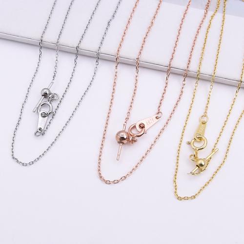 Chaîne collier en argent Sterling 925, DIY & normes différentes pour le choix, plus de couleurs à choisir, Vendu par PC