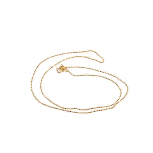 Chaîne collier en argent Sterling 925, DIY & chaîne à billes, plus de couleurs à choisir, Vendu par PC