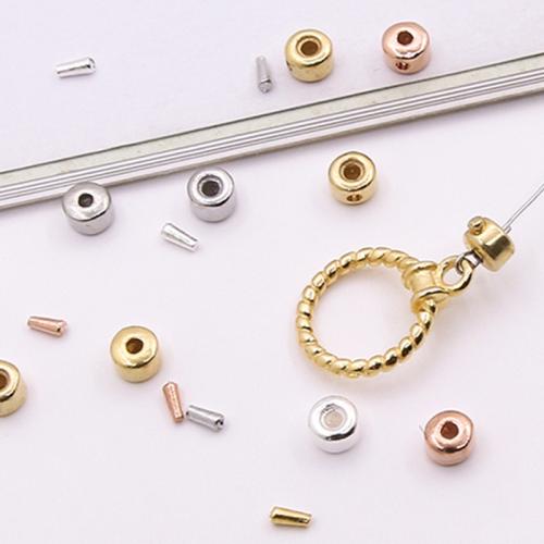925 Sterling Silver Positioning Bead, DIY, more colors for choice, 3.30mm, Hole:Approx 1mm, Sold By PC