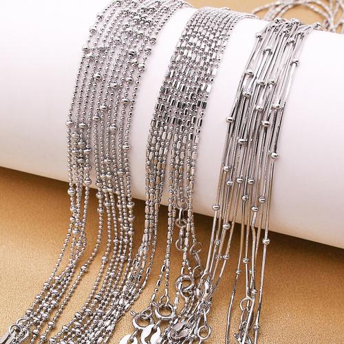 Chaîne collier en argent Sterling 925, DIY & styles différents pour le choix, Vendu par PC