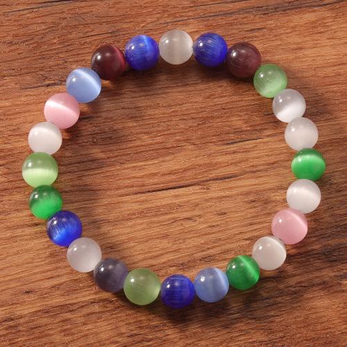 Cats Eye Bracelets, gold color plated, fashion jewelry, more colors for choice, Sold By PC