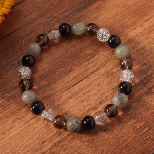 Gemstone Bracelets, Natural Stone, gold color plated, fashion jewelry, more colors for choice, Sold By PC