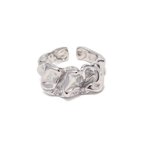 Bague en acier inoxydable, Acier inoxydable 304, Placage, bijoux de mode & pour femme, couleur originale, Vendu par PC