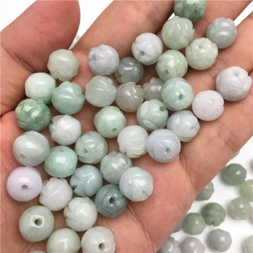 Natural Jadeite Beads, DIY, mixed colors, 10mm, Sold Per 38 cm Strand