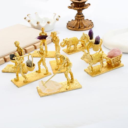 Fashion Decoration, Tibetan Style, with Gemstone, different styles for choice, golden, Sold By PC