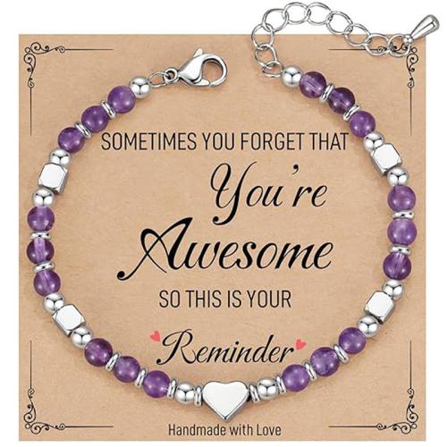 Gemstone Bracelet, with Tibetan Style, with 2inch extender chain, Heart, handmade, different materials for choice & for woman, Length:Approx 6.1 Inch, Sold By PC