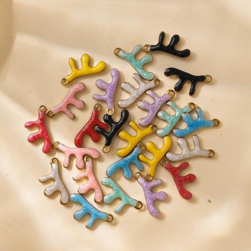 Bijoux pendentifs en acier inoxydable , Acier inoxydable 304, Placage, DIY & émail, plus de couleurs à choisir, 100PC/sac, Vendu par sac