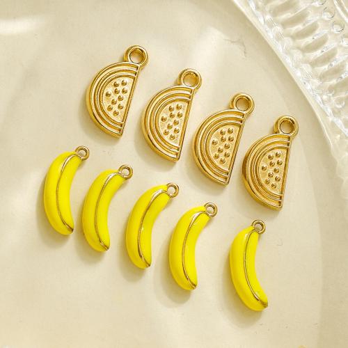Stainless Steel Pendants, 304 Stainless Steel, Fruit, plated, DIY, more colors for choice, 10PCs/Bag, Sold By Bag