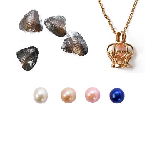 Freshwater Pearl Pregnant Ball Locket Necklace, with Tibetan Style, fashion jewelry, more colors for choice, 170x120x30mm, Length:45 cm, 4PCs/Lot, Sold By Lot