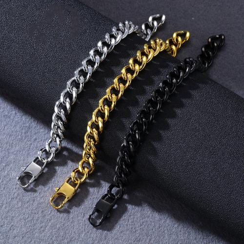 304 Stainless Steel Bracelet, plated, fashion jewelry & for man, more colors for choice, Sold By PC