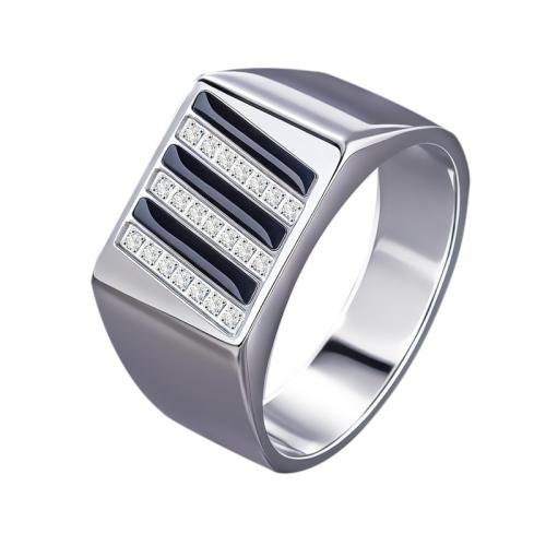 Titanium Steel Finger Ring, different size for choice & micro pave cubic zirconia & for man & epoxy gel, original color, US Ring Size:9-11, Sold By PC