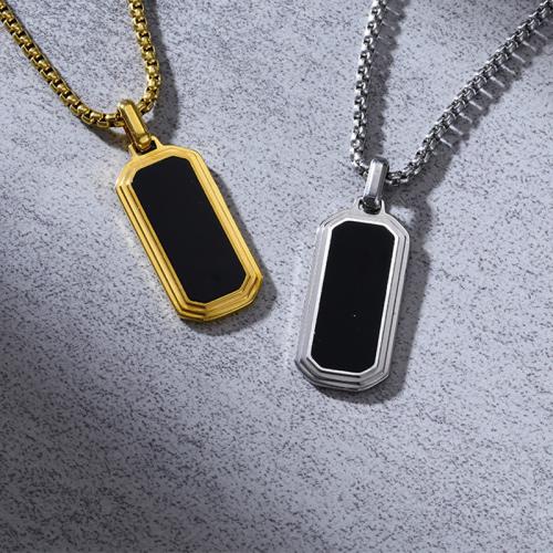 Titanium Steel Pendants, with Acrylic, Geometrical Pattern, plated, Unisex & different styles for choice, 39x15x3mm, Sold By PC