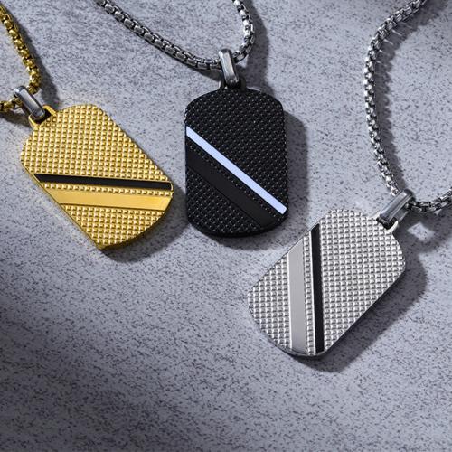 Pendentifs en titane, Acier titane, Motif géométrique, Placage, styles différents pour le choix & pour homme & émail, Vendu par PC