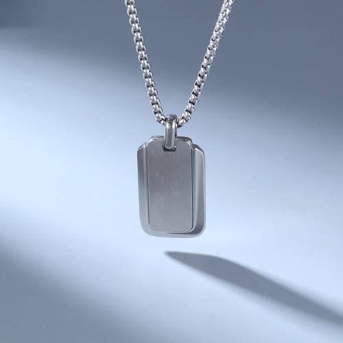 Titan -Anhänger, Titanstahl, Geometrisches Muster, plattiert, verschiedene Stile für Wahl & für den Menschen, 37x18x3mm, verkauft von PC