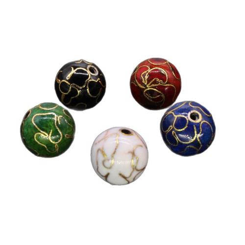 Brass Jewelry Beads, plated, DIY & enamel, more colors for choice, nickel, lead & cadmium free, 10PCs/Bag, Sold By Bag