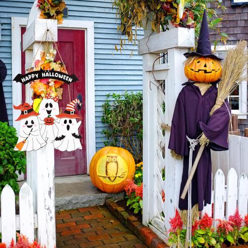 décoration d'Halloween, bois, bijoux de mode, plus de couleurs à choisir, Vendu par PC