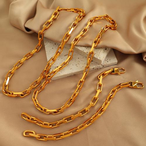 Parures de bijoux en acier inoxydable, Acier inoxydable 304, Placage, bijoux de mode & unisexe & styles différents pour le choix, doré, Vendu par PC