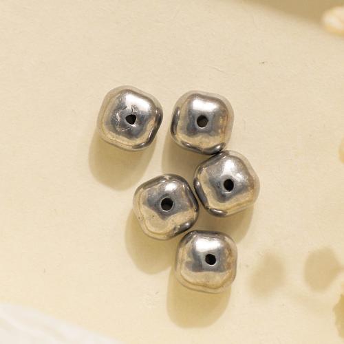 Stainless Steel Beads, 304 Stainless Steel, silver color plated, DIY, silver color, 10PCs/Bag, Sold By Bag
