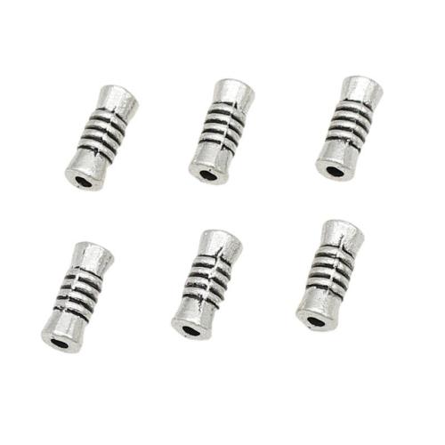 Tibetan Style Spacer Beads, silver color plated, DIY, 10x4mm, Inner Diameter:Approx 1mm, 100PCs/Bag, Sold By Bag