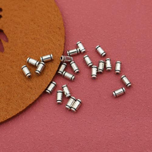 Zinklegierung Zwischenperlen, silberfarben plattiert, DIY, 6x3mm, 100PCs/Tasche, verkauft von Tasche