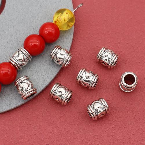 Zinklegierung Zwischenperlen, silberfarben plattiert, DIY, 9x8mm, 100PCs/Tasche, verkauft von Tasche